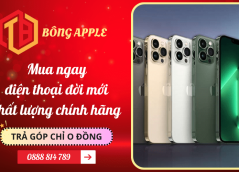 Mua điện thoại trả góp 0 đồng, bảo hành chính hãng Tân An - Bông Apple